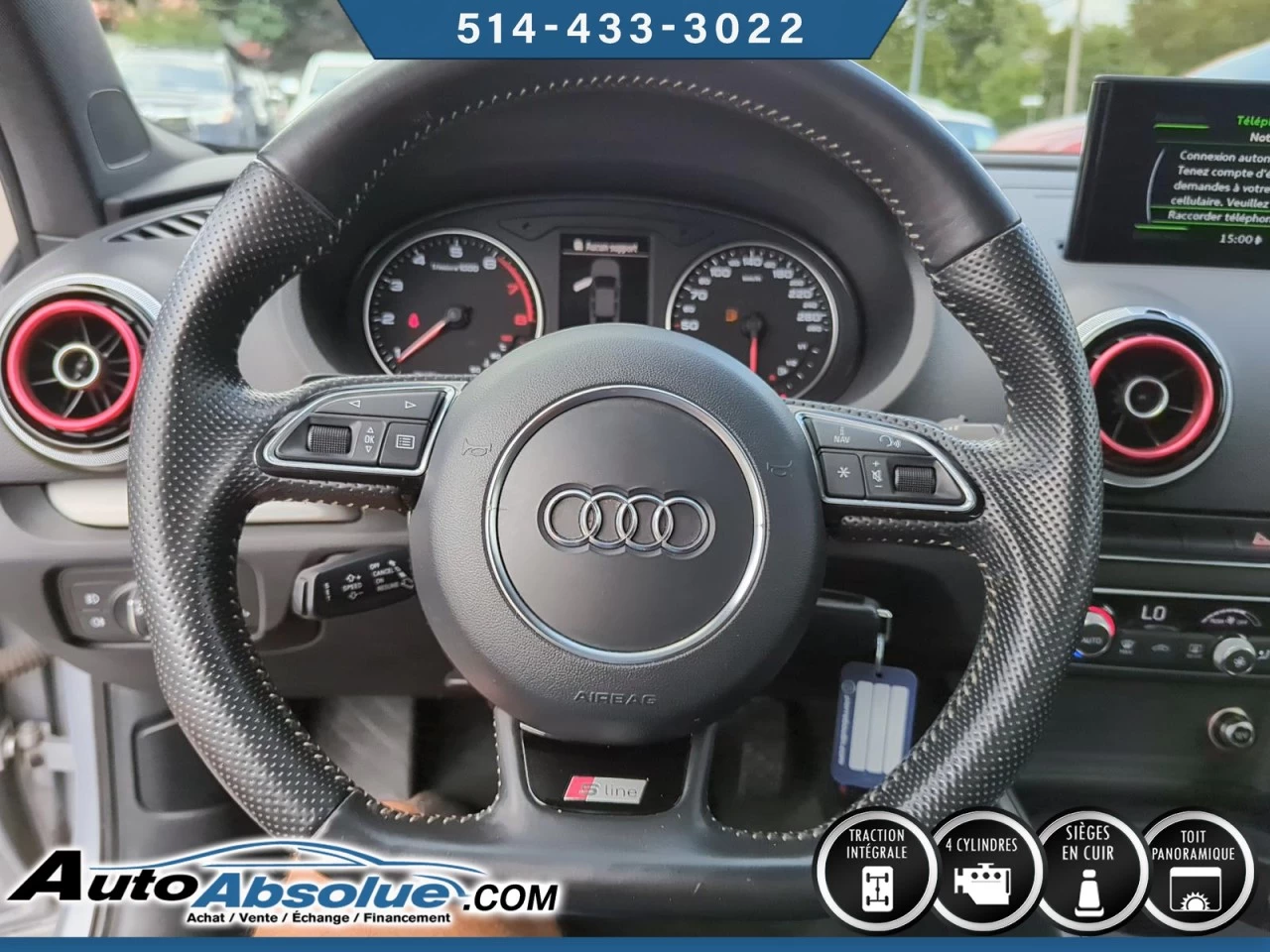 2016 Audi A3 2.0T Progressiv Image principale